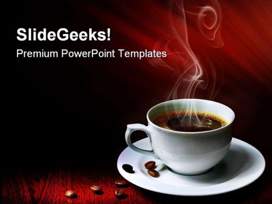Hot coffee health powerpoint templates and powerpoint backgrounds 0311 Slide00