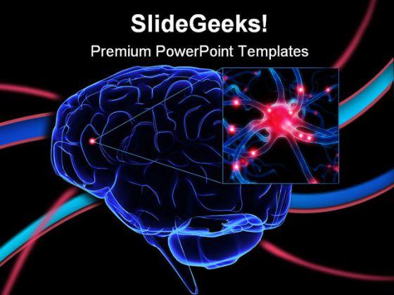 Human Brain Medical PowerPoint Backgrounds And Templates 1210  Presentation Themes and Graphics Slide01