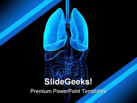 Human Lung Science PowerPoint Templates And PowerPoint Backgrounds 0511  Presentation Themes and Graphics Slide01