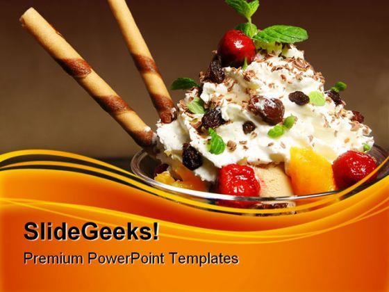 Ice Cream Food PowerPoint Templates And PowerPoint Backgrounds 0311 |  Template Presentation | Sample of PPT Presentation | Presentation Background  Images