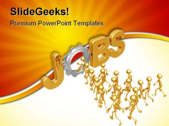 Labor Gear Jobs Leadership PowerPoint Templates And PowerPoint ...