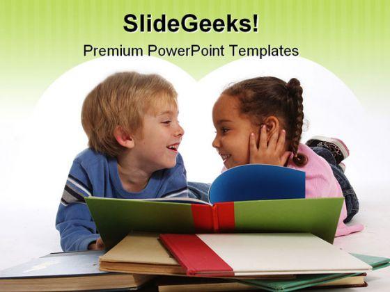 Laughing Kids Education PowerPoint Backgrounds And Templates 0111  Presentation Themes and Graphics Slide01