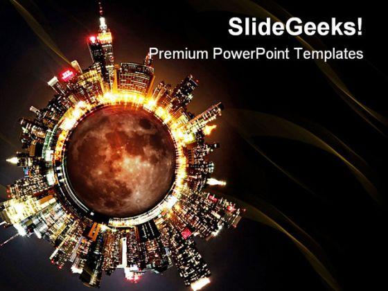 Loaded Planet Earth PowerPoint Backgrounds And Templates 1210  Presentation Themes and Graphics Slide01