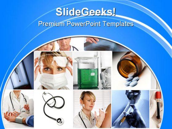 Medical collage science powerpoint templates and powerpoint backgrounds 0711 Slide00
