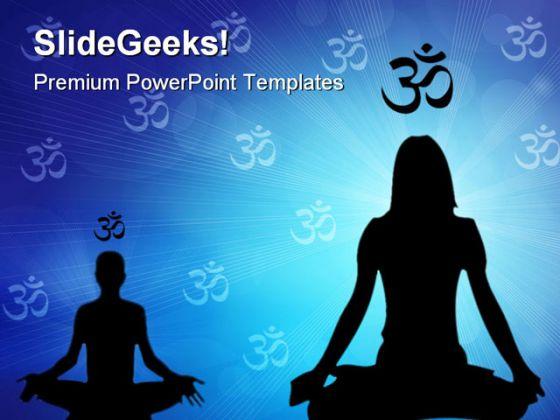 Meditation health powerpoint templates and powerpoint backgrounds 0811 Slide01
