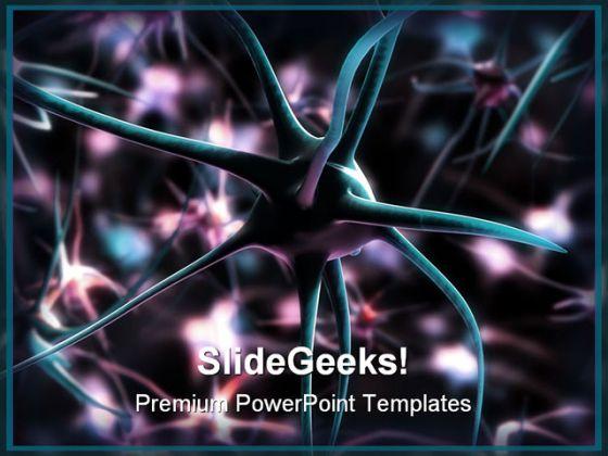 Neuron Cell Medical PowerPoint Templates And PowerPoint Backgrounds 0211  Presentation Themes and Graphics Slide01