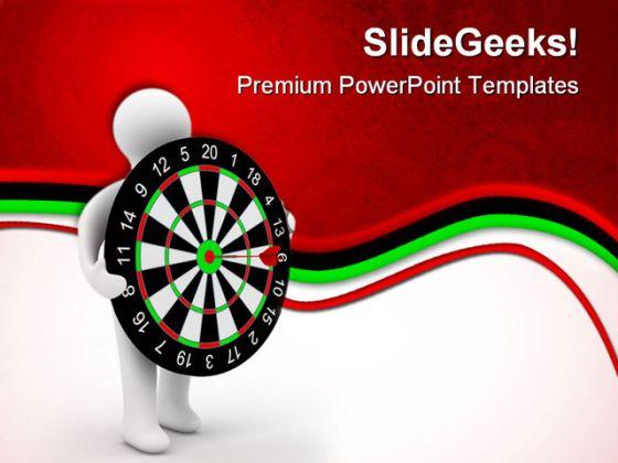 On Target Dart Game PowerPoint Templates And PowerPoint Backgrounds 0611 |  Template Presentation | Sample of PPT Presentation | Presentation Background  Images