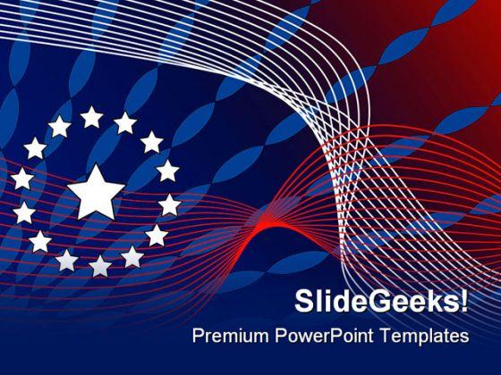 Patriotic Abstract Background PowerPoint Templates And PowerPoint Backgrounds 0711  Presentation Themes and Graphics Slide01