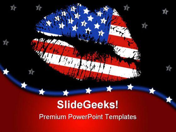 Patriotic love americana powerpoint templates and powerpoint backgrounds 0711 Slide00