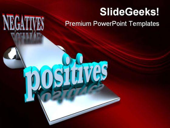 Positives Negatives Symbol PowerPoint Templates And PowerPoint Backgrounds 0311  Presentation Themes and Graphics Slide01