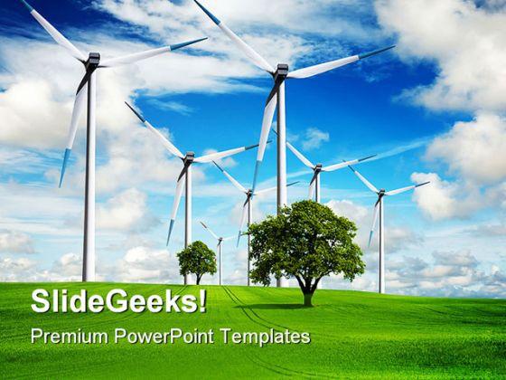 Power and ecology nature tehnology powerpoint templates and powerpoint backgrounds 0411 Slide01