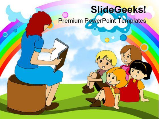 Preschool education powerpoint backgrounds and templates 1210 Slide01