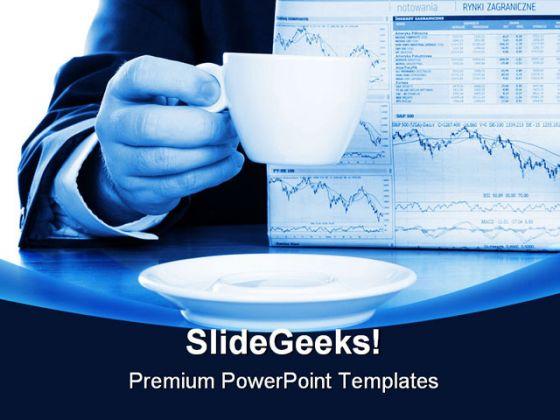 Reading news business powerpoint background and template 1210 Slide00