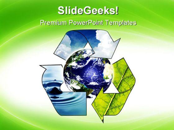 Recycle environment powerpoint templates and powerpoint backgrounds 0711 Slide01