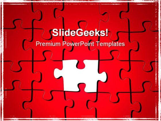 Red puzzle background powerpoint templates and powerpoint backgrounds 0711