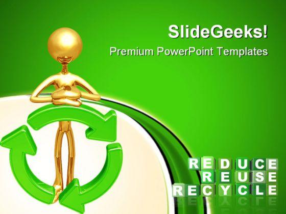 Reduce Reuse Recycle Nature PowerPoint Templates And PowerPoint Backgrounds 0911  Presentation Themes and Graphics Slide01