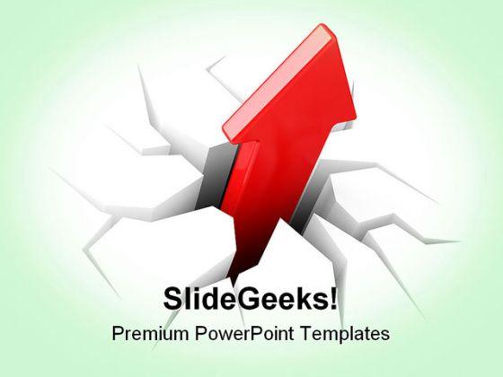 Rising profits business powerpoint templates and powerpoint backgrounds 0411 Slide01