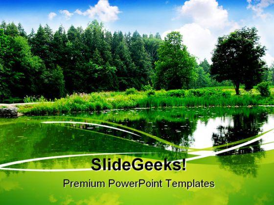 River Landscape Nature PowerPoint Templates And PowerPoint Backgrounds 0711  | PowerPoint Presentation Images | Templates PPT Slide | Templates for  Presentation