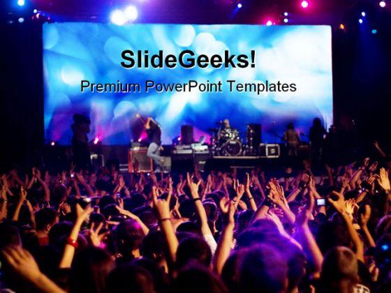 Rock Concert Music PowerPoint Templates And PowerPoint Backgrounds 0211  Presentation Themes and Graphics Slide01