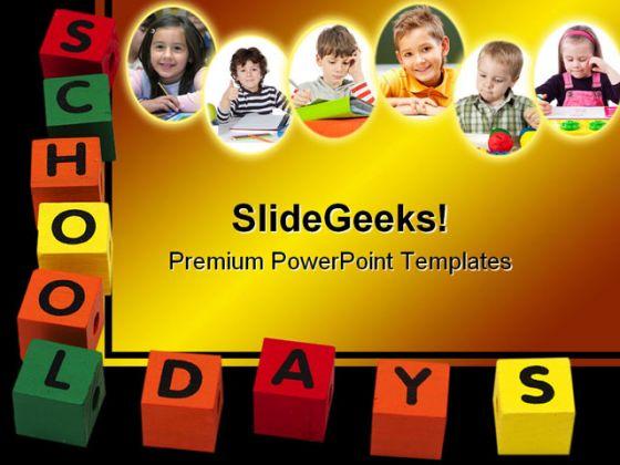 School days children powerpoint backgrounds and templates 1210 Slide01