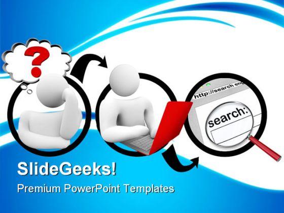 Searching for answer internet powerpoint templates and powerpoint backgrounds 0811 Slide01