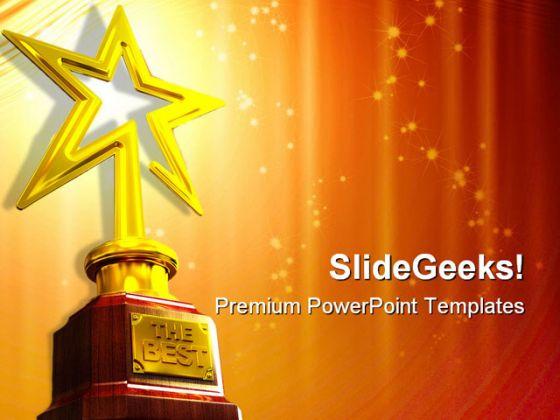 Star Award Entertainment PowerPoint Templates And PowerPoint Backgrounds 0211