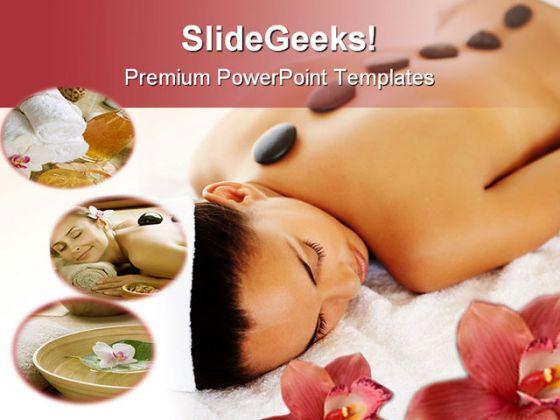 Stone Massage Therapy Beauty PowerPoint Templates And PowerPoint Backgrounds 0711  Presentation Themes and Graphics Slide01