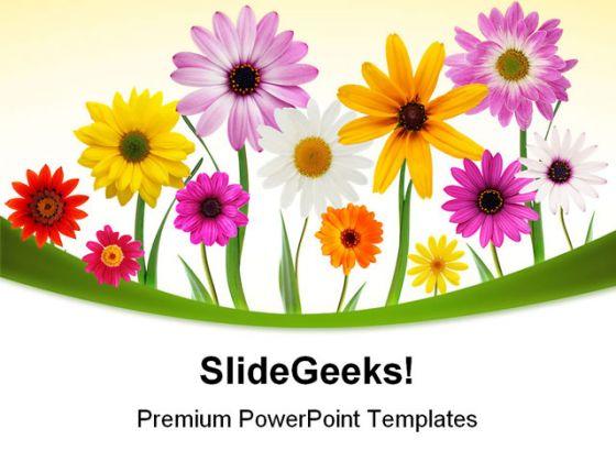 Summer Daisies Beauty PowerPoint Templates And PowerPoint Backgrounds 0311  Presentation Themes and Graphics Slide01