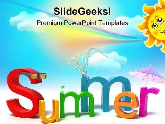 Summer Holidays PowerPoint Templates And PowerPoint Backgrounds 0611  Presentation Themes and Graphics Slide01
