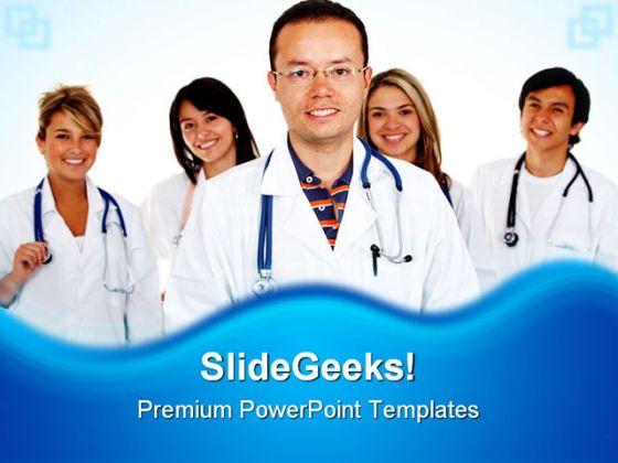 Team Of Doctors Medical PowerPoint Templates And PowerPoint Backgrounds 0511  Presentation Themes and Graphics Slide01