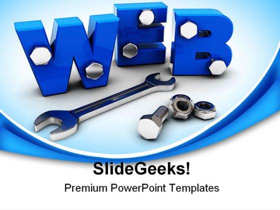 Web Construction Internet PowerPoint Backgrounds And Templates 1210 ...
