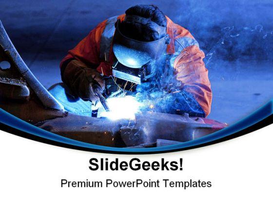 Welding Industrial PowerPoint Templates And PowerPoint Backgrounds 0711  Presentation Themes and Graphics Slide01
