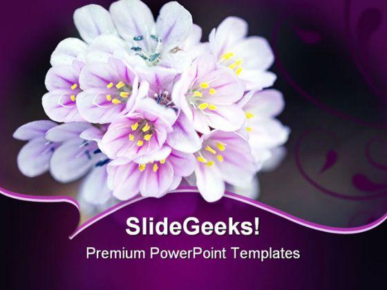 Wild flower beauty powerpoint templates and powerpoint backgrounds 0211 Slide00