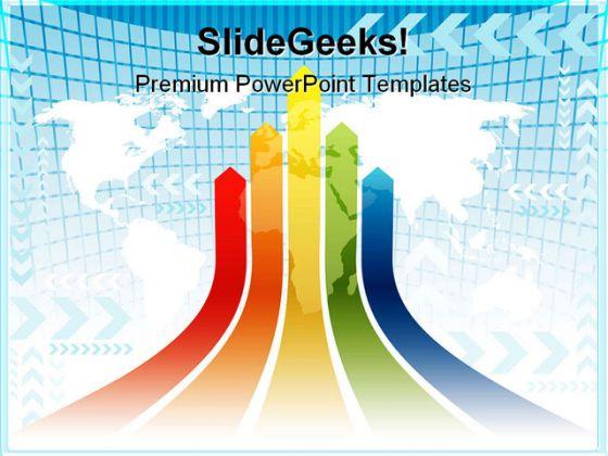 World arrow business powerpoint templates and powerpoint backgrounds 0711 Slide01