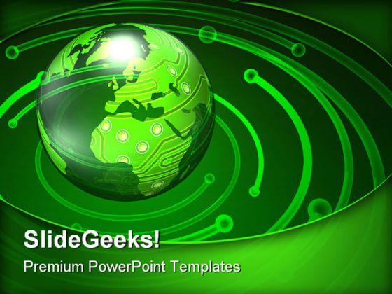 World Circuits And Electronics Industrial PowerPoint Templates And PowerPoint Backgrounds 0311  Presentation Themes and Graphics Slide01