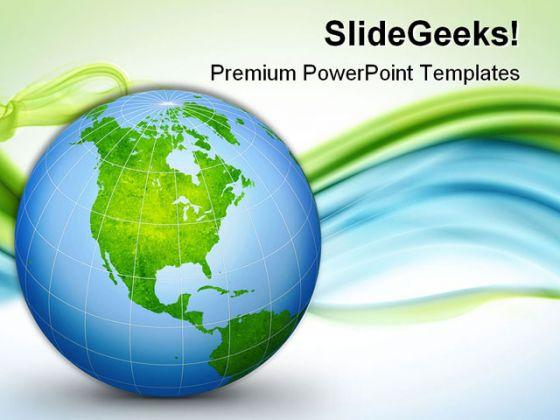 World globe geographical powerpoint templates and powerpoint backgrounds 0611 Slide01