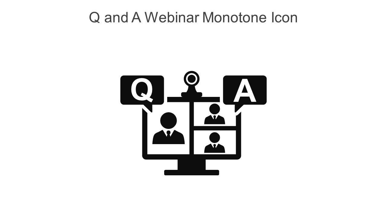 Q And A inar Monotone Icon In Powerpoint Pptx Png And Editable Eps Format