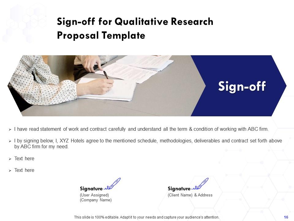 Qualitative research proposal template powerpoint presentation slides