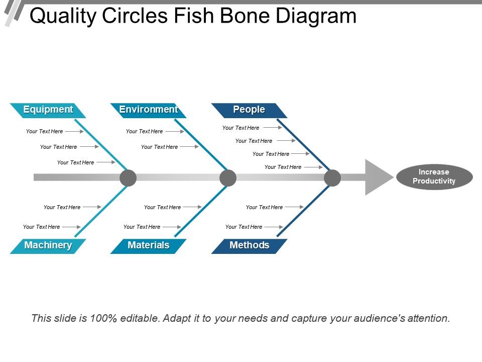 Quality circles fish bone diagram Slide01