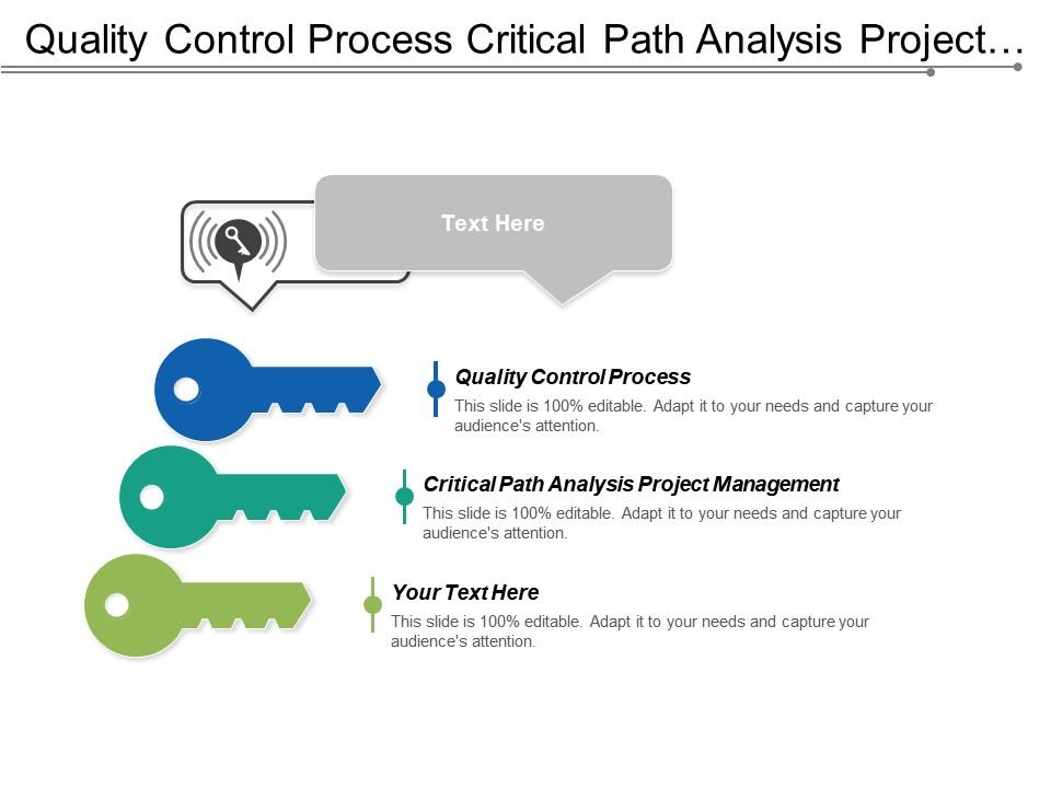 Quality control process critical path analysis project management cpb Slide01