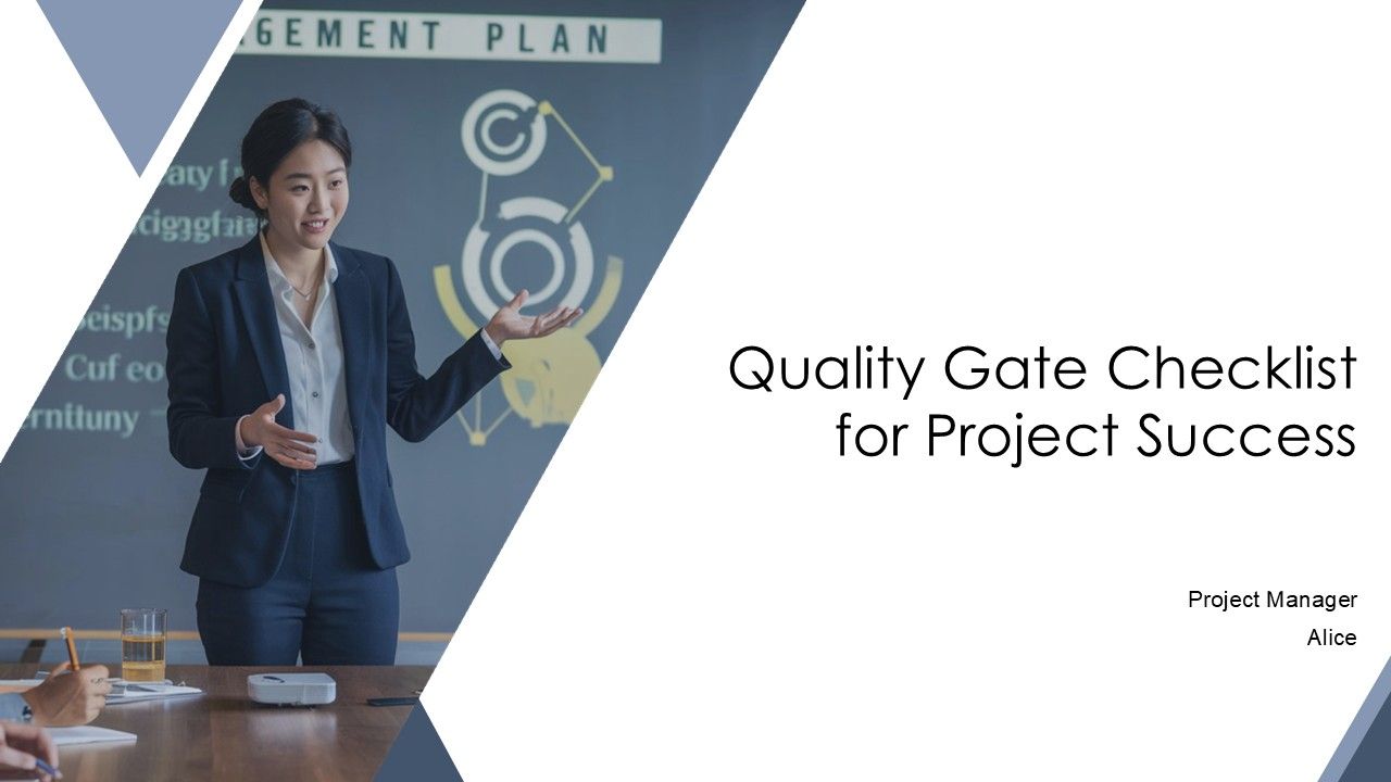 Quality Gate Checklist For Project Success PPT Graphics AT