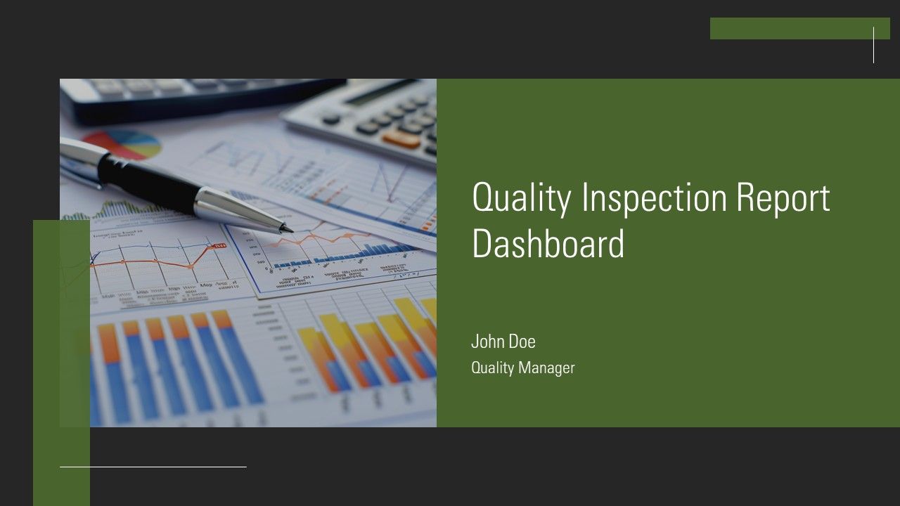 Quality Inspection Report Dashboard PPT Information AT
