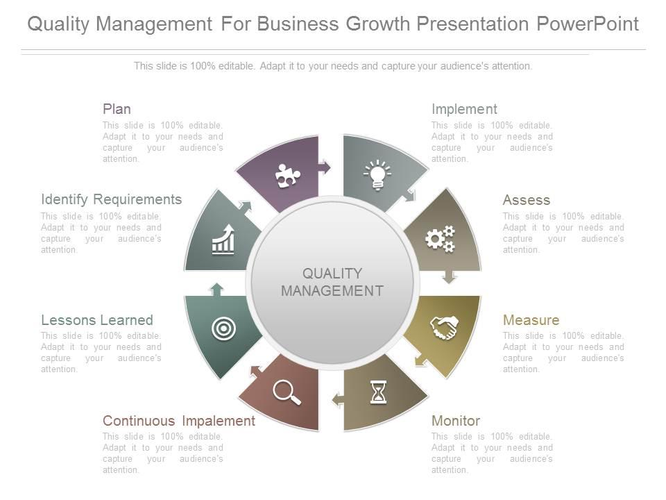 Quality management for business growth presentation powerpoint Slide00