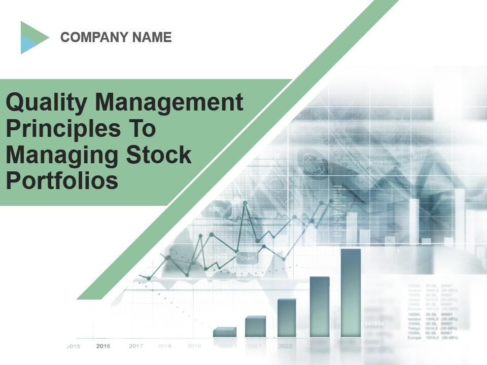 Quality Management Principles To Managing Stock Portfolios Powerpoint Presentation Slides Slide01