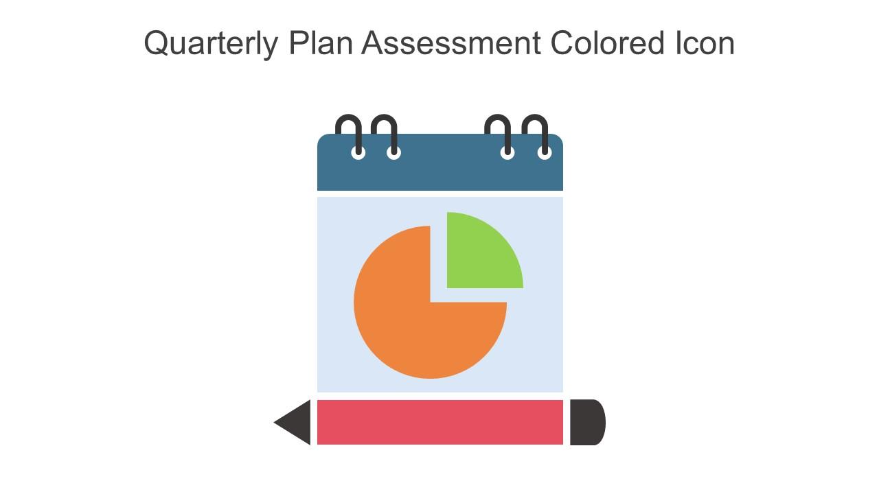 Quarterly Plan Assessment Colored Icon In Powerpoint Pptx Png And
