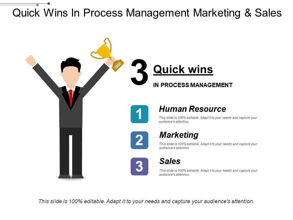 Quick wins in process management marketing and sales Slide01