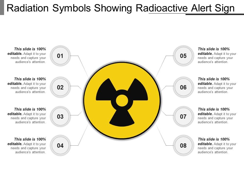 Radiation Symbols Showing Radioactive Alert Sign Ppt Ideas PowerPoint