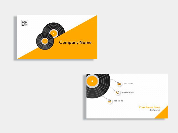 Radio announcer business card template