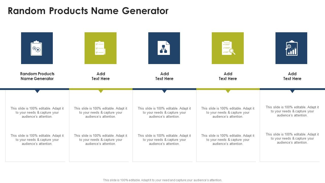 Random Products Name Generator In Powerpoint And Google Slides Cpb