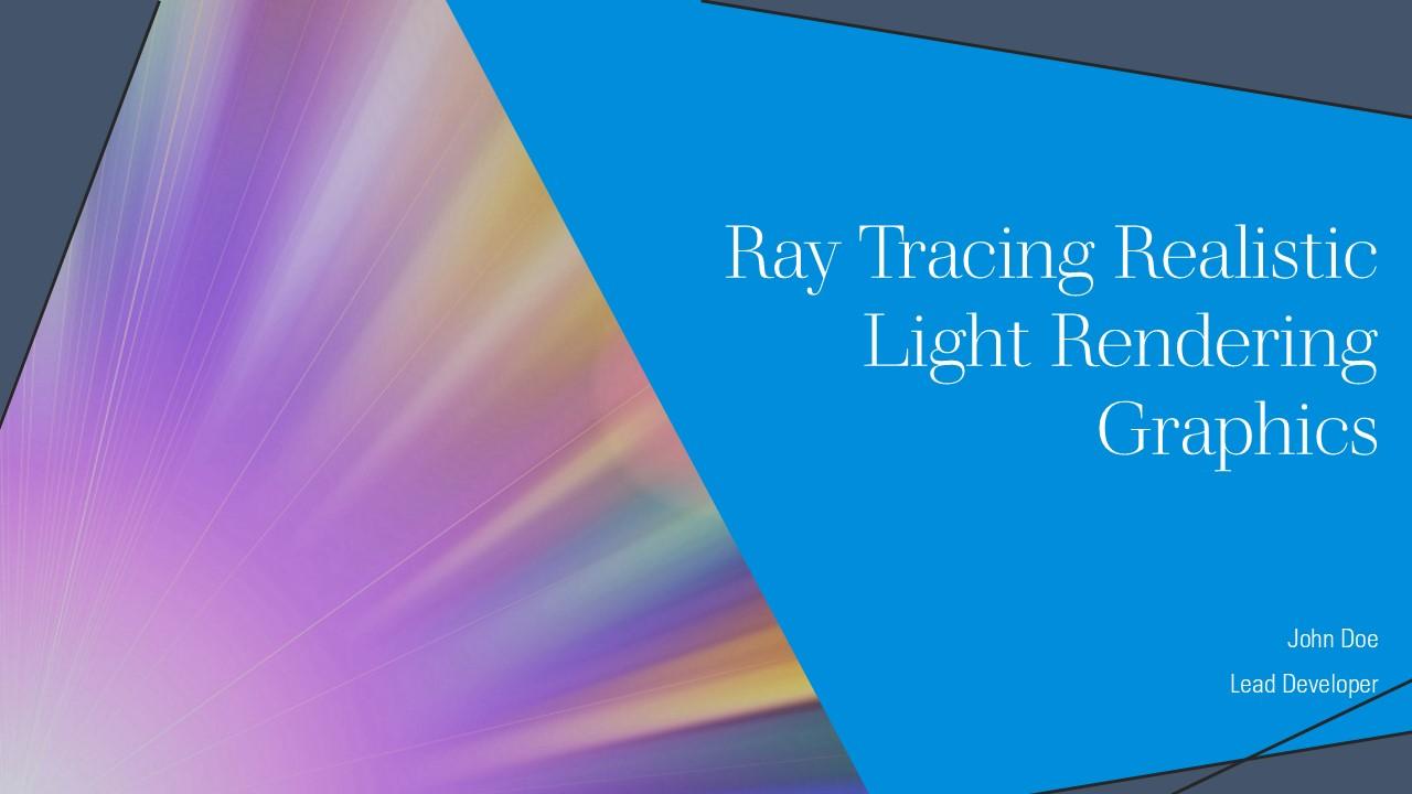 Ray Tracing Realistic Light Rendering Graphics PPT PowerPoint ST AI PPT ...